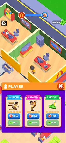 My Burger Shop: Burger Games (Май Бургер Шоп Игры) [МОД: Меню, Бесконечные монеты и Открытые уровни] Screenshot 4
