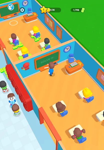 My Dream School Tycoon Games (Мои игры владения школой мечты) [МОД: Много денег, Монет и Все открыто] Screenshot 5