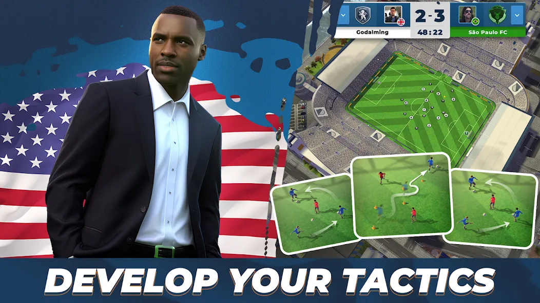 Soccer - Matchday Manager 24 (Матчдей Футбольный Менеджер 2023) [МОД: Бесконечные деньги, Монеты и Мега MOD] Screenshot 2