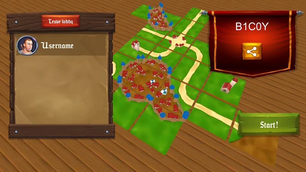 War of Carcassonne board Games (Каркассон) [МОД: Все открыто, Дополнительные деньги и Меню MOD] Screenshot 3