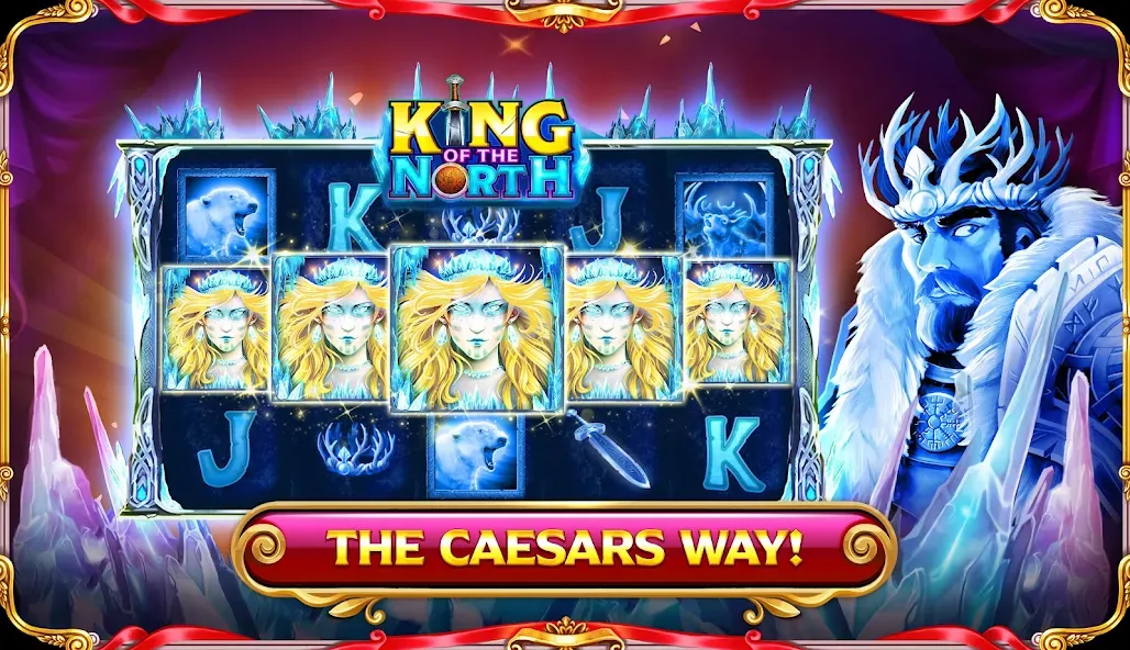 Caesars Slots: Casino Games (Сизарс Слотс) [МОД: Деньги, Монеты и Меню MOD] Screenshot 3