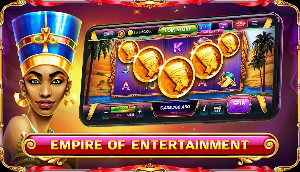 Caesars Slots: Casino Games (Сизарс Слотс) [МОД: Деньги, Монеты и Меню MOD] Screenshot 5