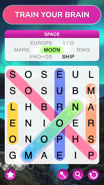 Word Search - Word Puzzle Game [МОД: Много денег, Монет и Все открыто] Screenshot 2