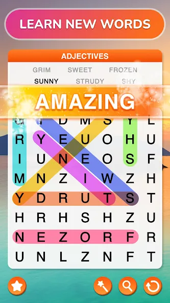 Word Search - Word Puzzle Game [МОД: Много денег, Монет и Все открыто] Screenshot 3
