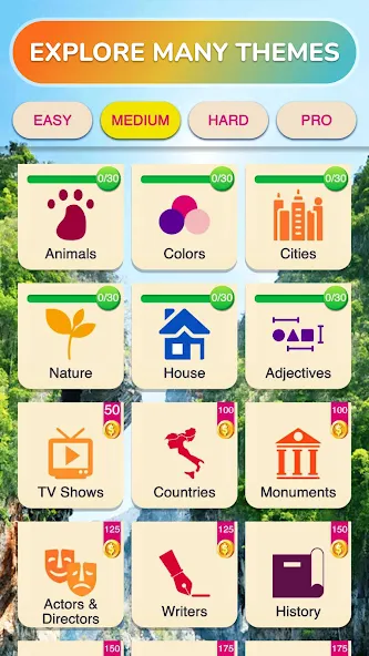Word Search - Word Puzzle Game [МОД: Много денег, Монет и Все открыто] Screenshot 4