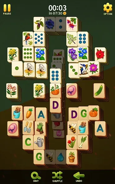 Mahjong Blossom Solitaire [МОД: Много монет, Открытые уровни и Мега MOD] Screenshot 2