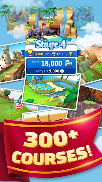 Mini Golf King (Мини Гольф Кинг) [МОД: Меню, Бесконечные монеты и Открытые уровни] Screenshot 4