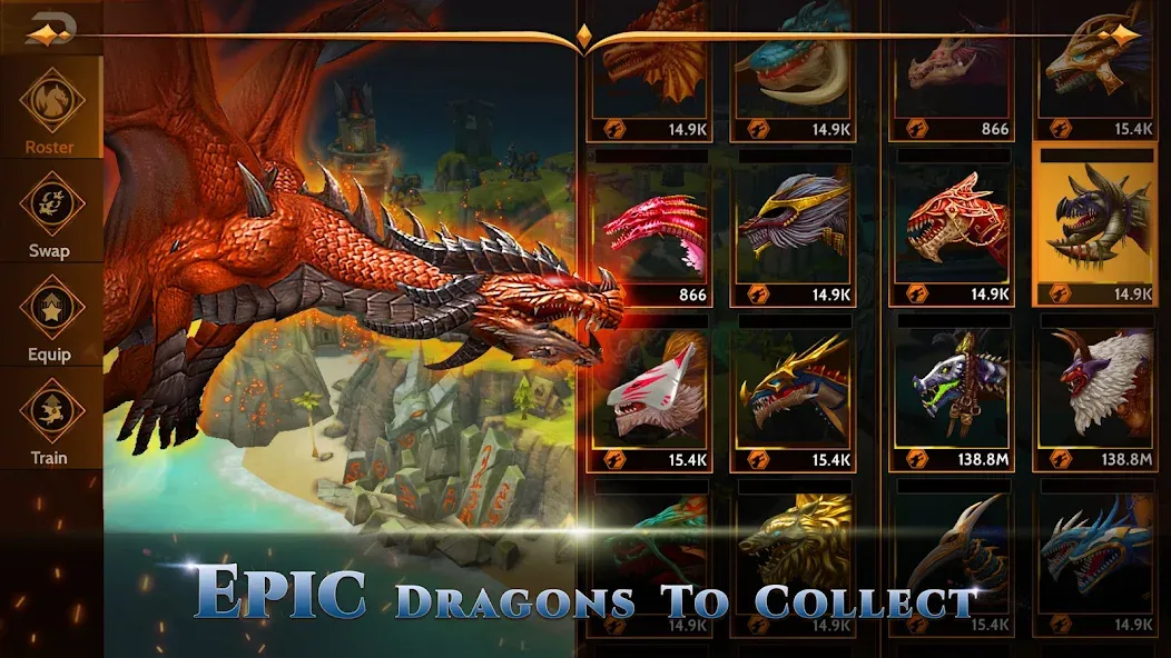War Dragons (Вар Драгонс) [МОД: Деньги, Монеты и Меню MOD] Screenshot 4