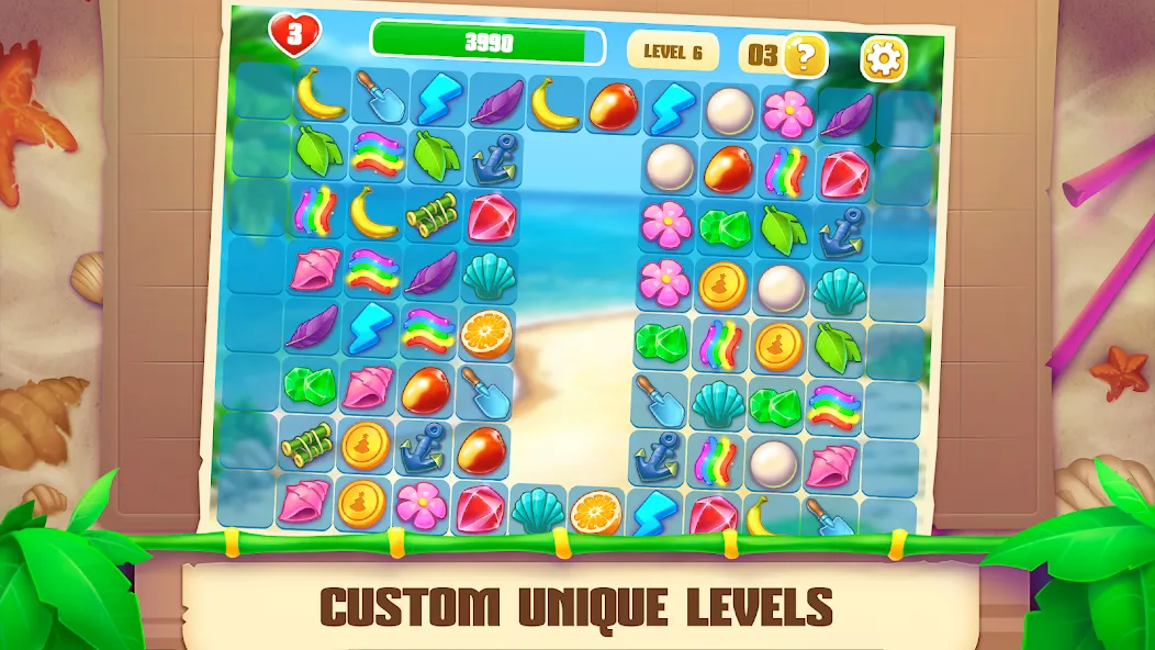 Onet Paradise: connect 2 tiles (Онет Парадайз) [МОД: Бесконечные деньги, Монеты и Мега MOD] Screenshot 5