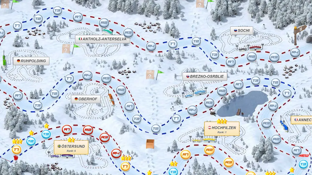Biathlon Mania (Биатлон Мания) [МОД: Бесконечные деньги, Монеты и Мега MOD] Screenshot 4