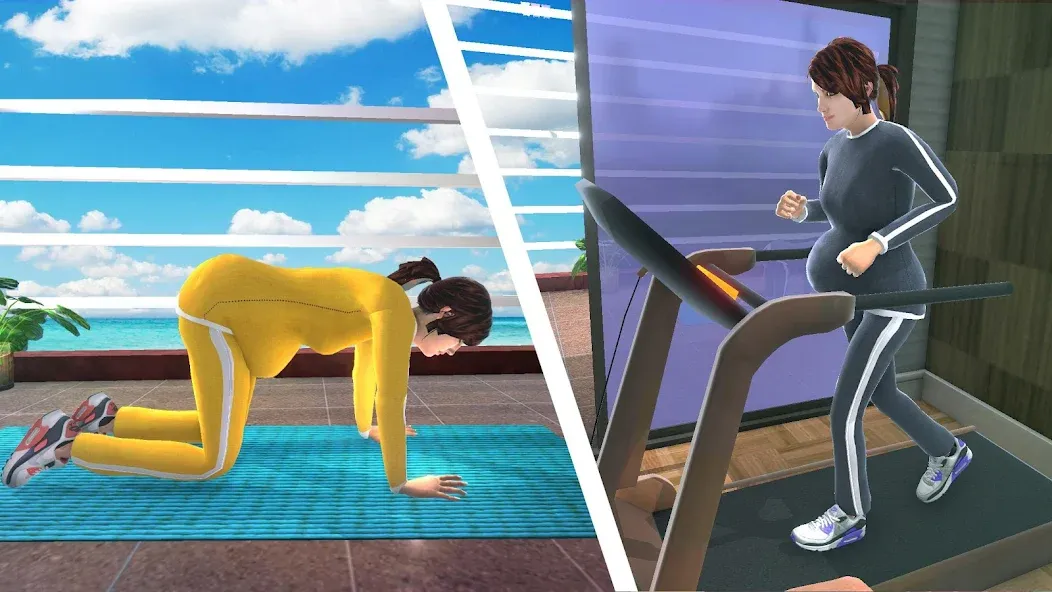 Pregnant Mother Simulator Game (Симулятор беременной мамы) [МОД: Деньги, Монеты и Меню MOD] Screenshot 4