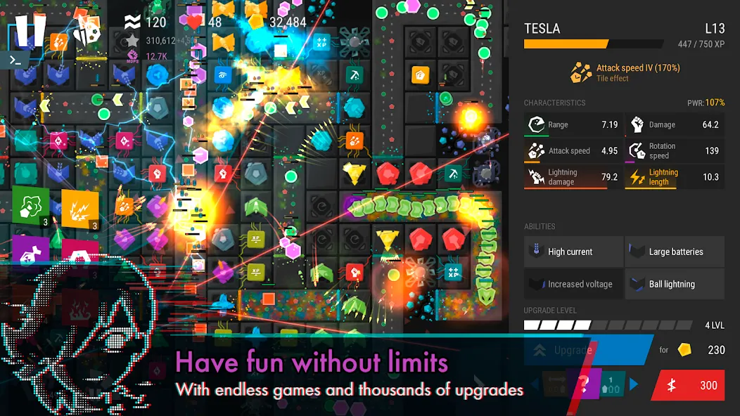 Infinitode 2 - Tower Defense (Инфинитод 2) [МОД: Деньги, Монеты и Меню MOD] Screenshot 5