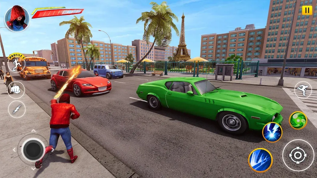 Incredible Flying SuperHero 3D (Инкредибл Флайинг СуперГерой 3D) [МОД: Меню, Бесконечные монеты и Открытые уровни] Screenshot 2