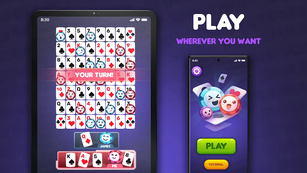 One-Eyed Jack: Card game (Сиквенс) [МОД: Много денег, Монет и Все открыто] Screenshot 1