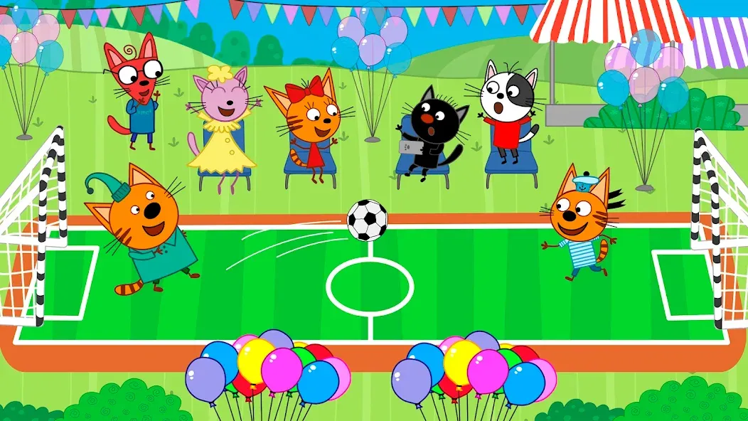 Kid-E-Cats: Kids birthday [МОД: Много монет, Открытые уровни и Мега MOD] Screenshot 4