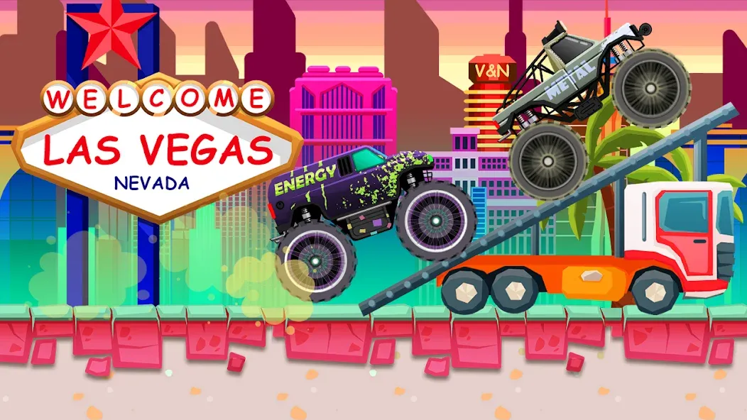 Monster Truck Vlad & Niki [МОД: Все открыто, Дополнительные деньги и Меню MOD] Screenshot 5
