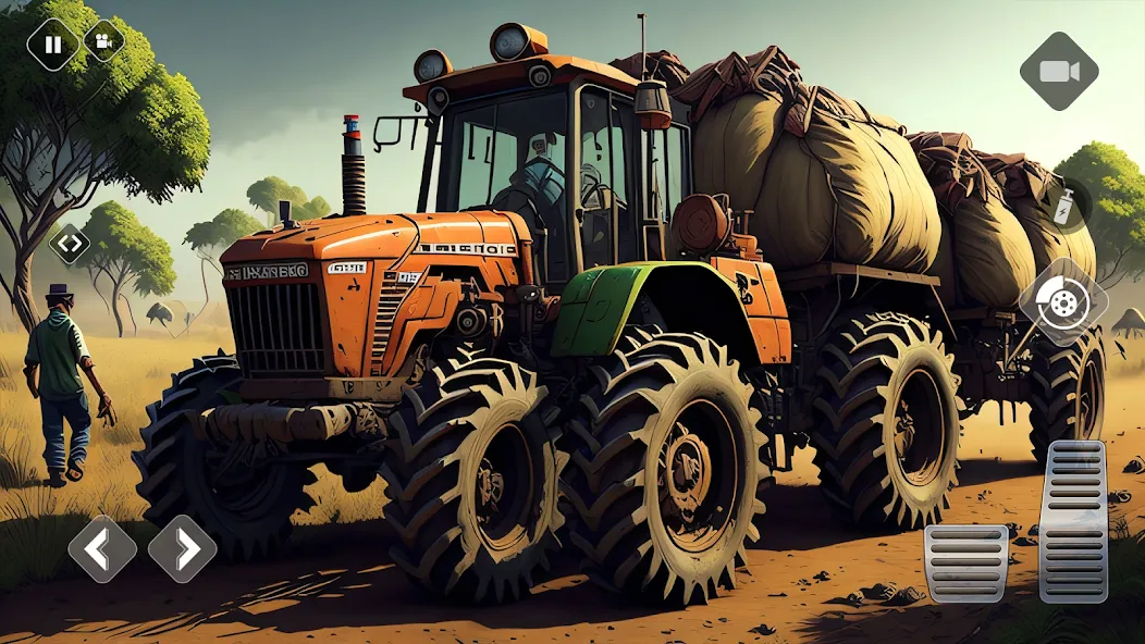 Tractor Driving Games: Farming [МОД: Меню, Бесконечные монеты и Открытые уровни] Screenshot 2