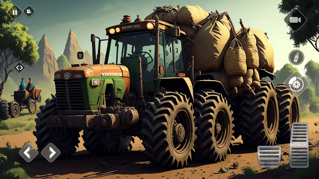 Tractor Driving Games: Farming [МОД: Меню, Бесконечные монеты и Открытые уровни] Screenshot 4