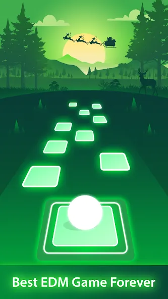 Magic Ball Tiles Hop Music Run (Меджик Бол Тайлз Хоп Мьюзик Ран) [МОД: Много монет, Открытые уровни и Мега MOD] Screenshot 1
