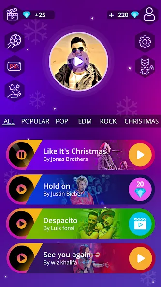 Magic Ball Tiles Hop Music Run (Меджик Бол Тайлз Хоп Мьюзик Ран) [МОД: Много монет, Открытые уровни и Мега MOD] Screenshot 4
