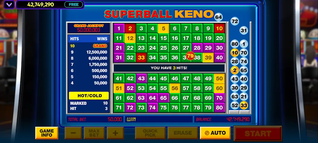 Vegas Keno (Вегас Кено) [МОД: Бесконечные деньги, Монеты и Мега MOD] Screenshot 1