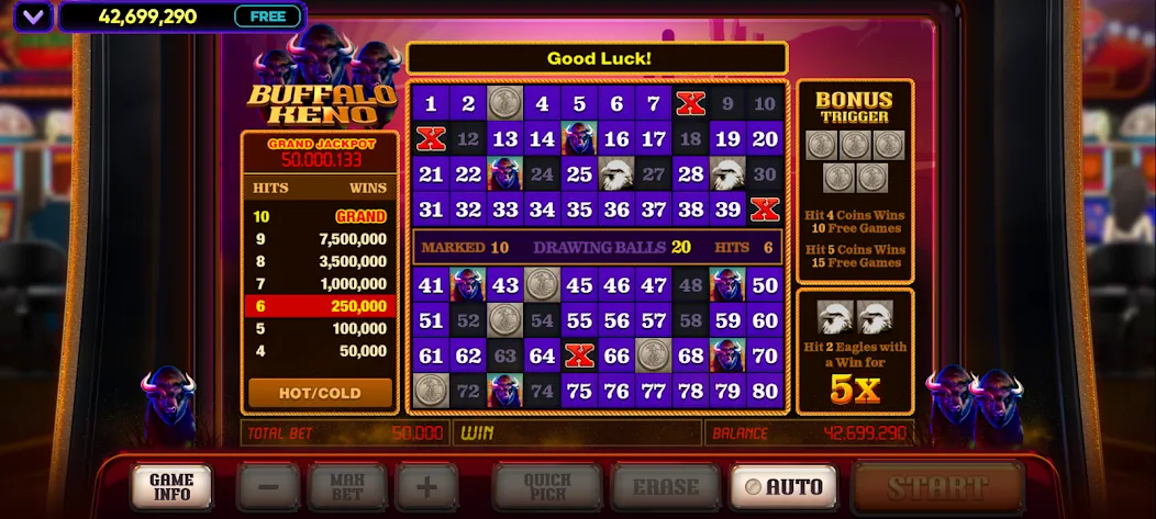 Vegas Keno (Вегас Кено) [МОД: Бесконечные деньги, Монеты и Мега MOD] Screenshot 2
