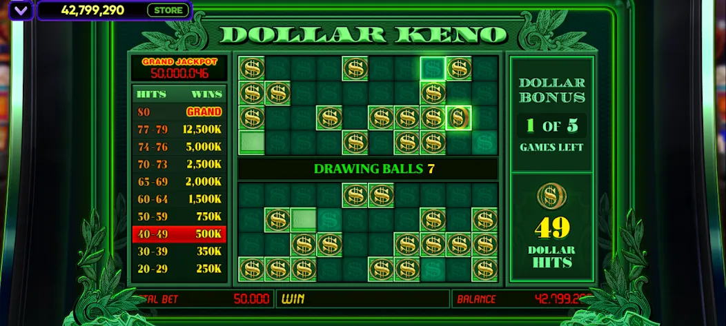Vegas Keno (Вегас Кено) [МОД: Бесконечные деньги, Монеты и Мега MOD] Screenshot 3