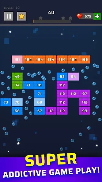 Brick Out - Shoot the ball (Брик Аут) [МОД: Бесконечные деньги, Монеты и Мега MOD] Screenshot 3