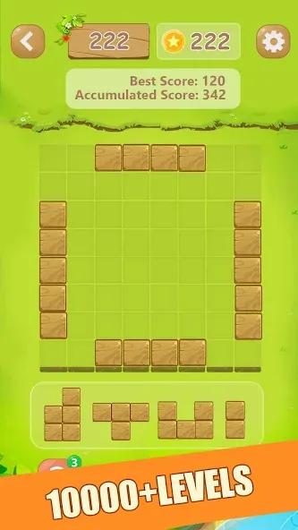 Puzzle Green Blocks (Пазл Зеленые Блоки) [МОД: Меню, Бесконечные монеты и Открытые уровни] Screenshot 2