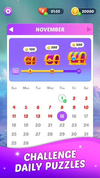 Match Tile Scenery (Матч Тайл Сценери) [МОД: Бесконечные деньги, Монеты и Мега MOD] Screenshot 5