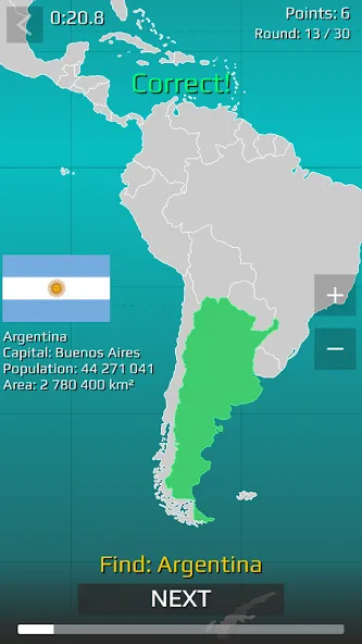 World Map Quiz [МОД: Много монет, Открытые уровни и Мега MOD] Screenshot 1