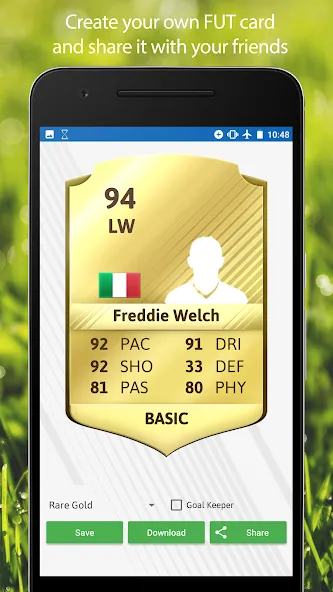 FUT Card Creator 23 (ФУТ Кард Криэйтор 23) [МОД: Все открыто, Дополнительные деньги и Меню MOD] Screenshot 1