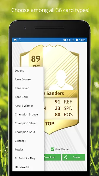 FUT Card Creator 23 (ФУТ Кард Криэйтор 23) [МОД: Все открыто, Дополнительные деньги и Меню MOD] Screenshot 4