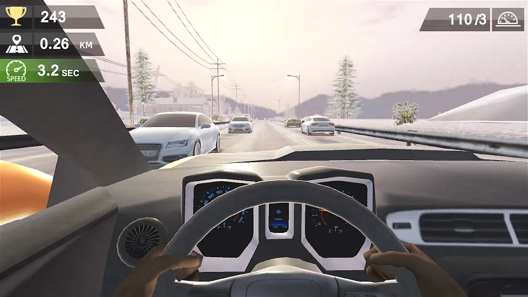 Racing Traffic Car Speed [МОД: Много монет, Открытые уровни и Мега MOD] Screenshot 2