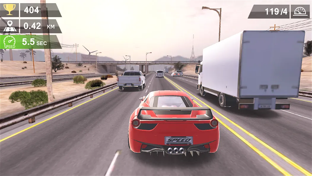 Racing Traffic Car Speed [МОД: Много монет, Открытые уровни и Мега MOD] Screenshot 3
