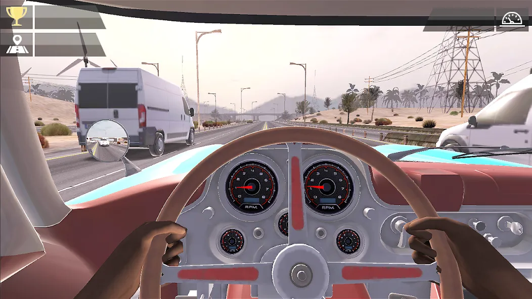 Racing Traffic Car Speed [МОД: Много монет, Открытые уровни и Мега MOD] Screenshot 4