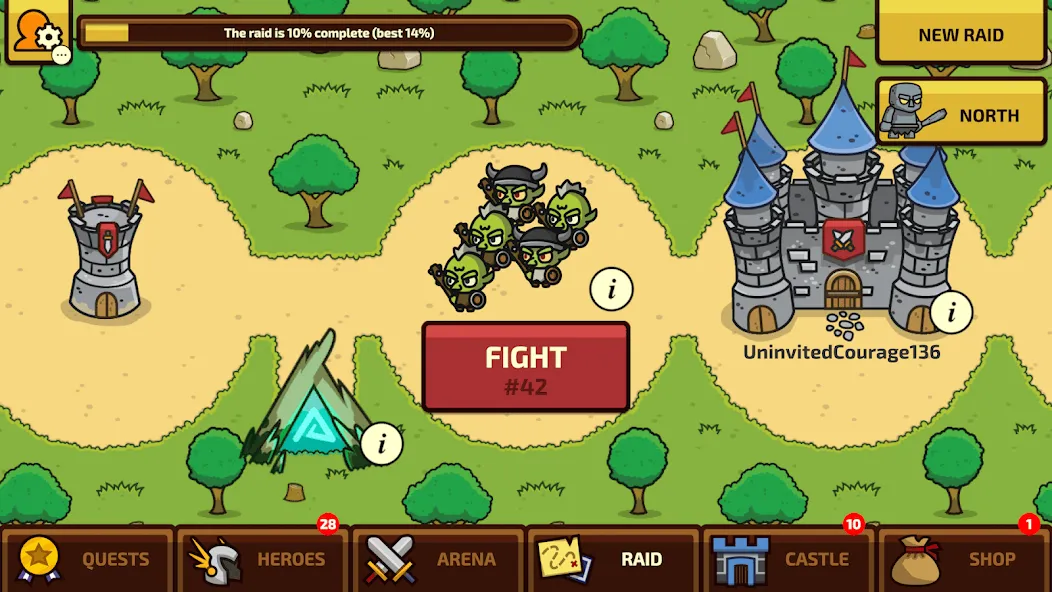 Raid Heroes: Total War [МОД: Деньги, Монеты и Меню MOD] Screenshot 1