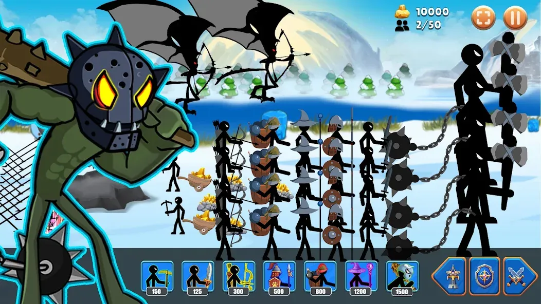 Stick Battle : War of Stick (Стикман вар) [МОД: Много денег, Монет и Все открыто] Screenshot 3