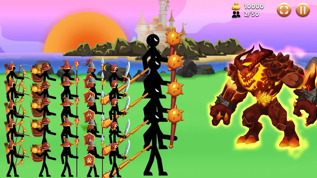Stick Battle : War of Stick (Стикман вар) [МОД: Много денег, Монет и Все открыто] Screenshot 4