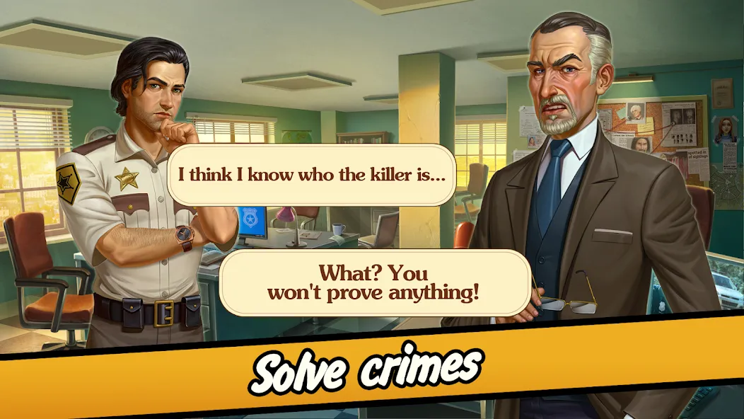 Solitaire Crime Stories [МОД: Все открыто, Дополнительные деньги и Меню MOD] Screenshot 4