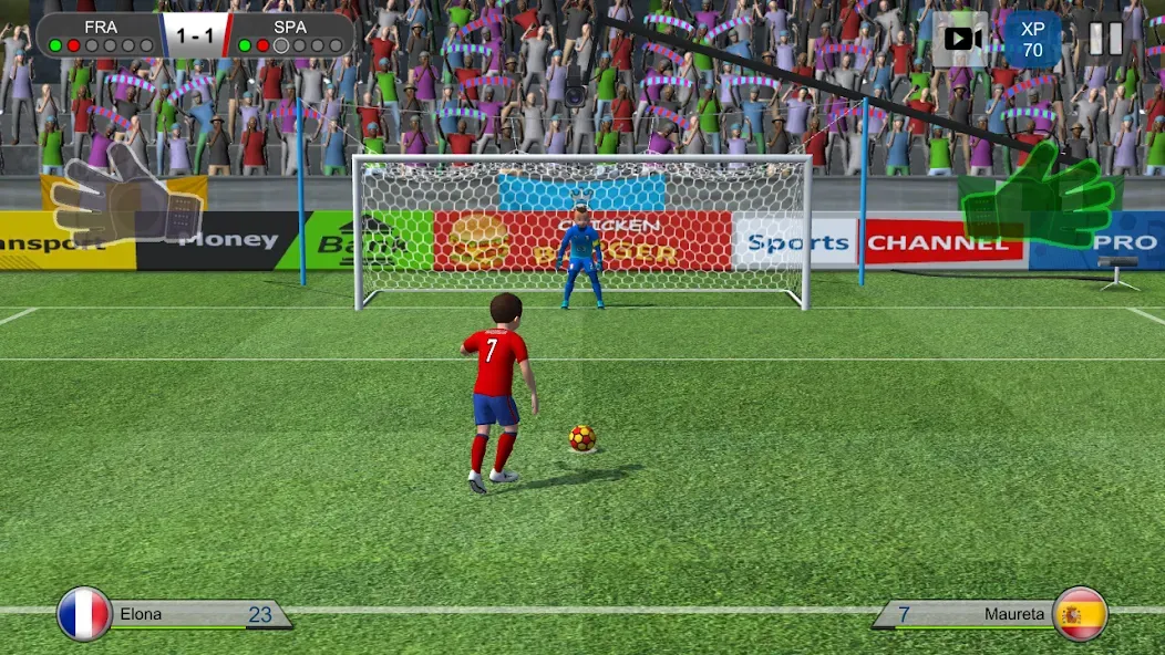 Pro Kick Soccer (Про Кик Сокер) [МОД: Все открыто, Дополнительные деньги и Меню MOD] Screenshot 1