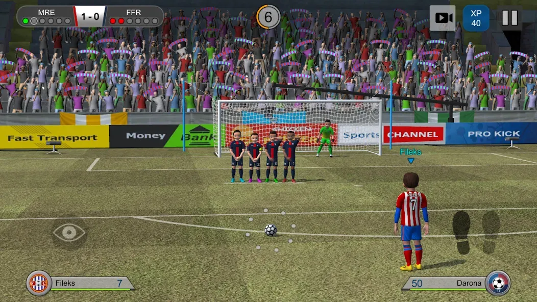 Pro Kick Soccer (Про Кик Сокер) [МОД: Все открыто, Дополнительные деньги и Меню MOD] Screenshot 2