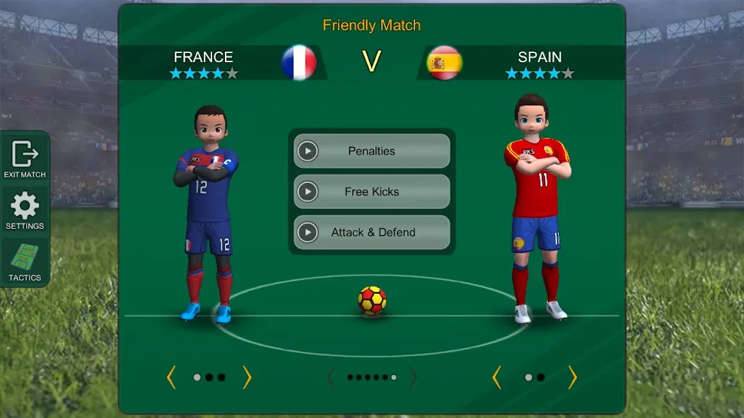Pro Kick Soccer (Про Кик Сокер) [МОД: Все открыто, Дополнительные деньги и Меню MOD] Screenshot 3