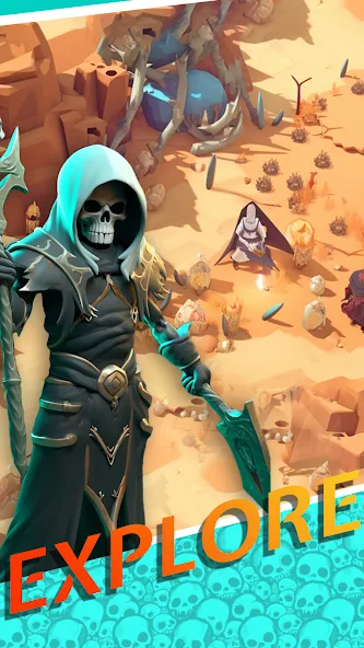 Necromancer Hero: Skeletons 3D (Некромантгерой) [МОД: Меню, Бесконечные монеты и Открытые уровни] Screenshot 3
