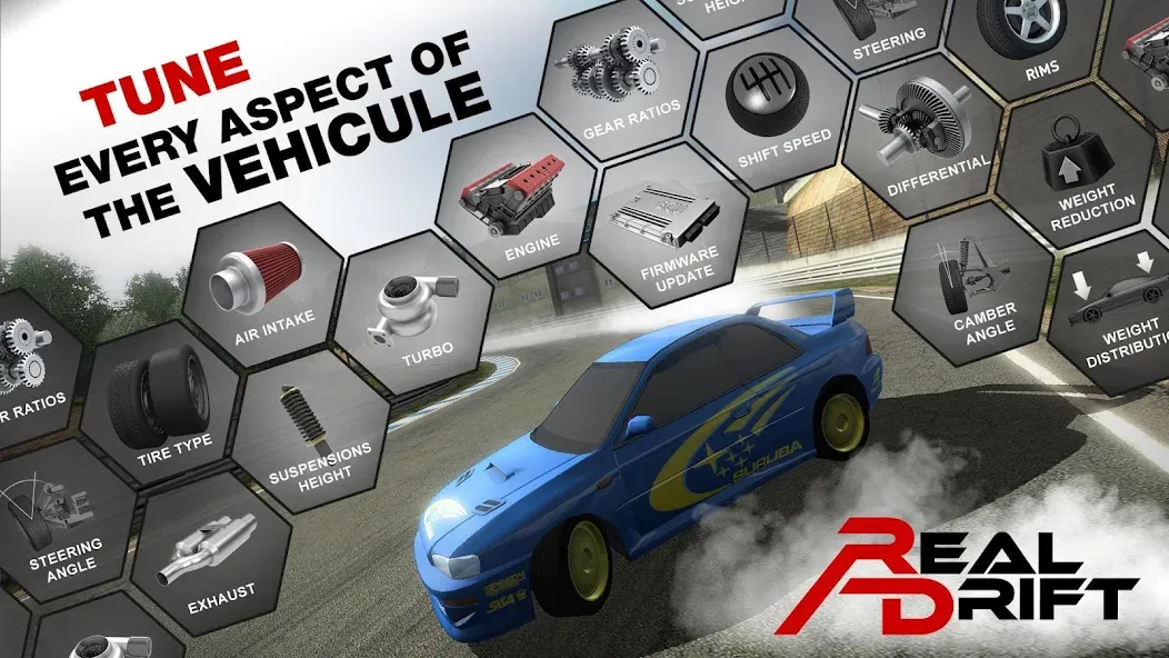 Real Drift Car Racing Lite (Реал дрифт кар рейсинг лайт) [МОД: Меню, Бесконечные монеты и Открытые уровни] Screenshot 4