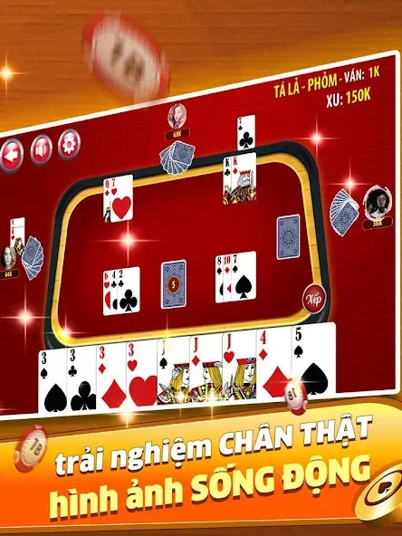 Phỏm - Phom [МОД: Меню, Бесконечные монеты и Открытые уровни] Screenshot 2