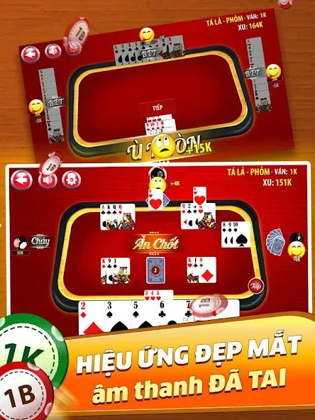 Phỏm - Phom [МОД: Меню, Бесконечные монеты и Открытые уровни] Screenshot 4