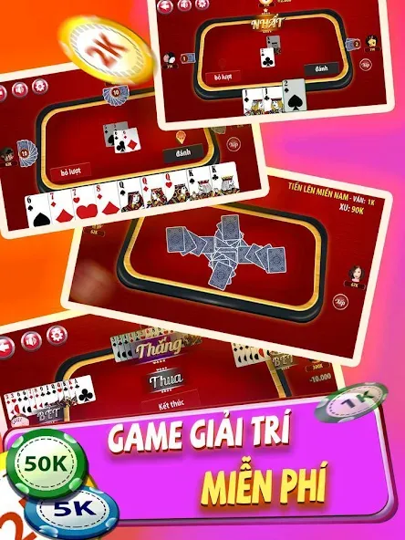 Tiến Lên Miền Nam - Tien Len [МОД: Деньги, Монеты и Меню MOD] Screenshot 2