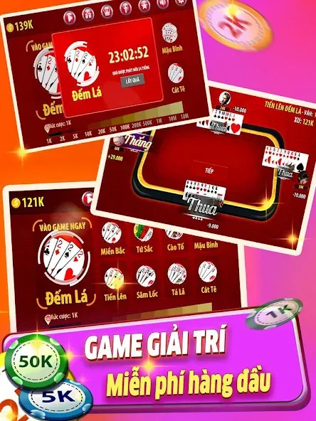 Tiến Lên Đếm Lá - Tien Len [МОД: Много денег, Монет и Все открыто] Screenshot 2