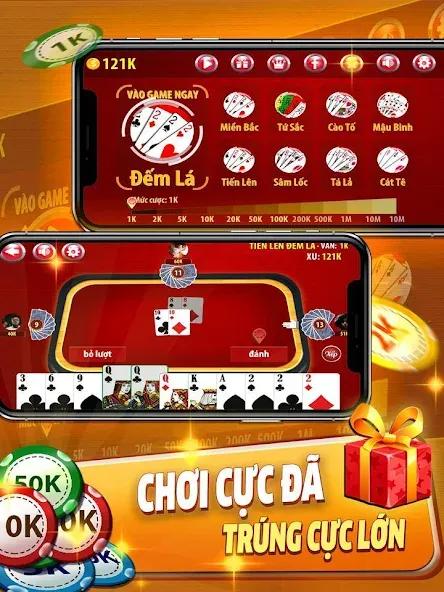 Tiến Lên Đếm Lá - Tien Len [МОД: Много денег, Монет и Все открыто] Screenshot 5